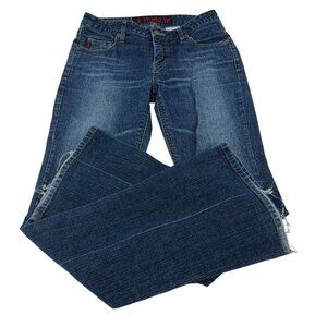 Mudd Vintage Y2k Flare Leg Jeans size 5 jr Dark Wash